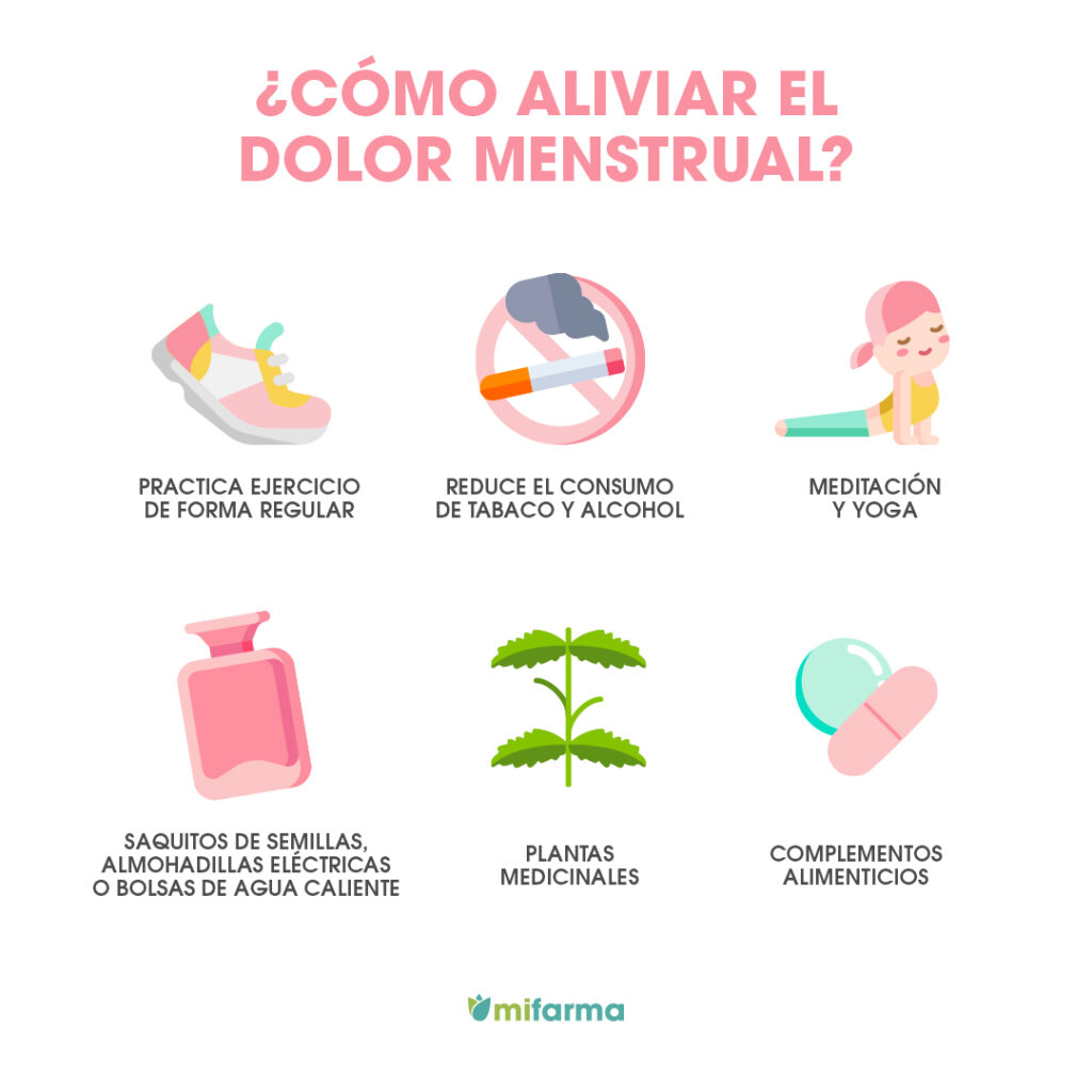 Alivio natural para dolores menstruales, dolor de cabeza y sofocos