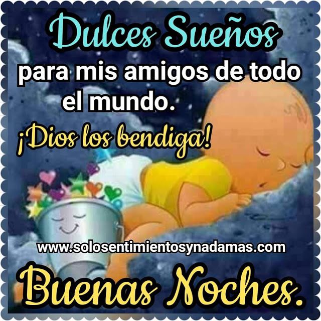 Amigos inolvidables: dulces sueños y buenas noches