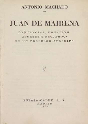 Análisis del texto 'El otro día soñé' de Juan de Mairena