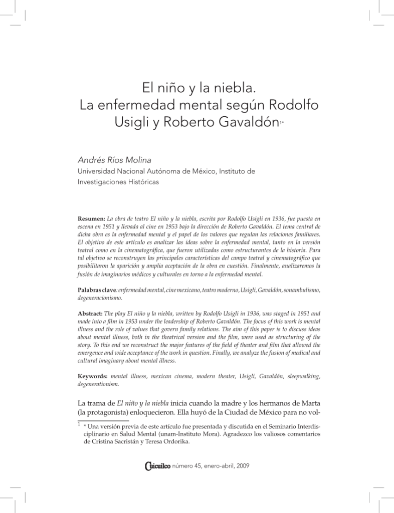 Análisis profundo de 'El sueño y la niebla' de Rodolfo Usigli