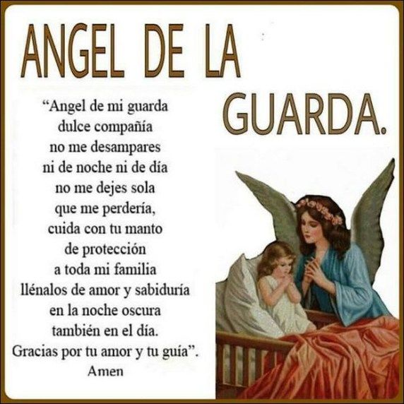 Ángel de mi guarda, protégeme en el sueño