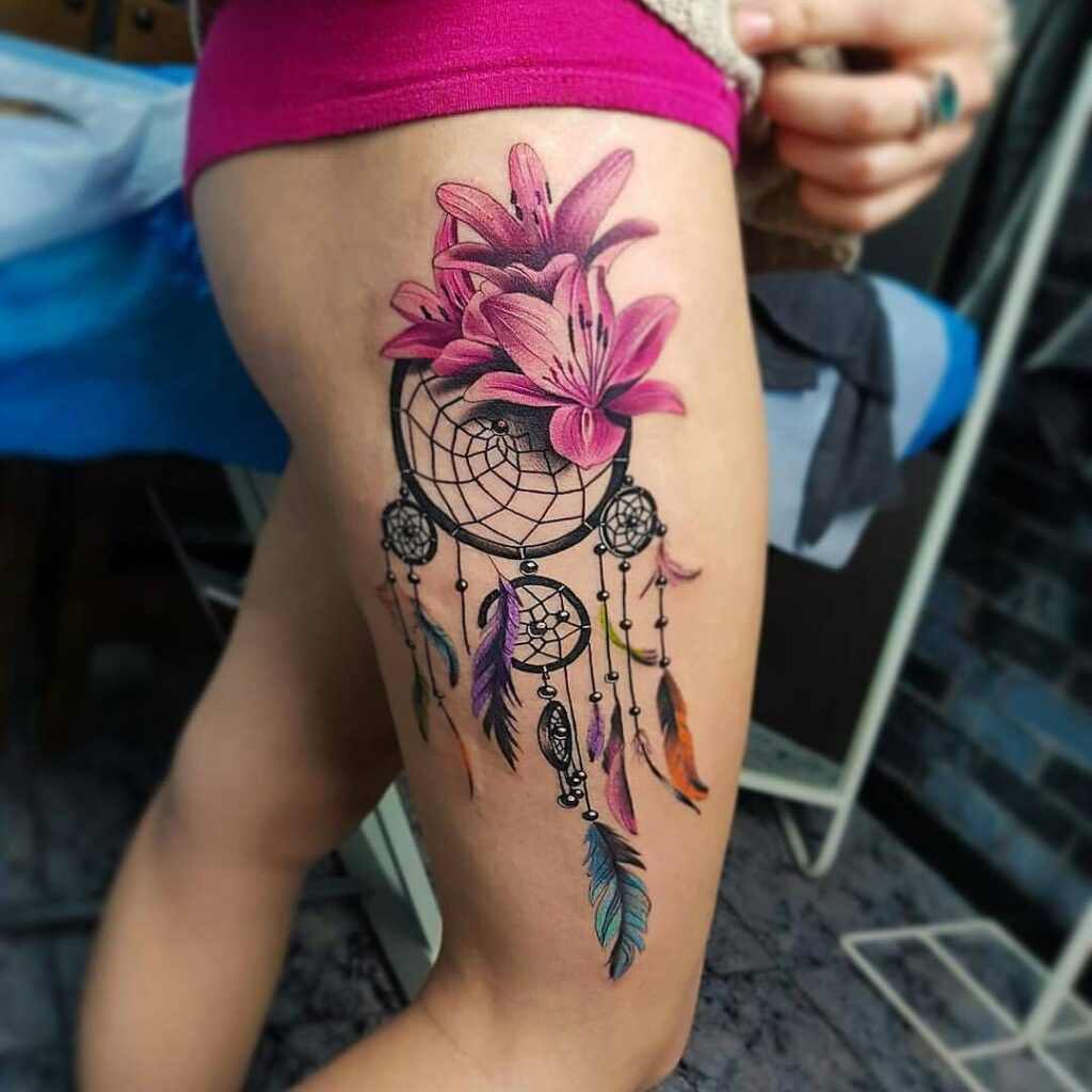 Atrapasueños en rosa: diseños de tatuajes únicos y simbólicos