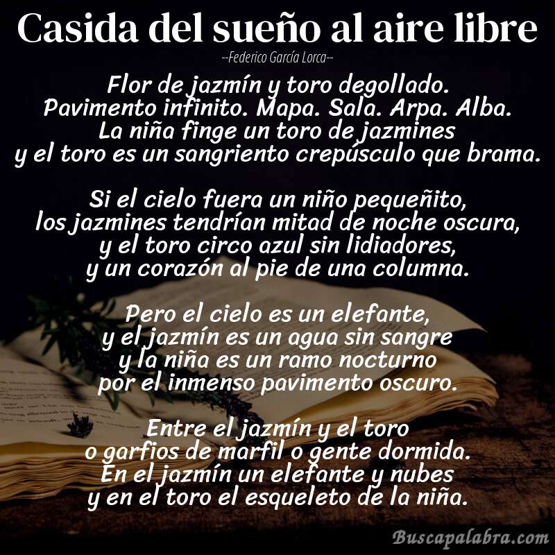 Casida del Sueño al Aire Libre: Traducción Francesa del Poema