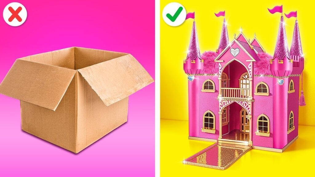 ¡Crea la casa de tus sueños con nuestra plantilla de cajas Barbie!