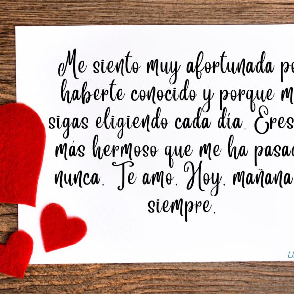 De mi corazón al tuyo: carta de amor para el hombre perfecto