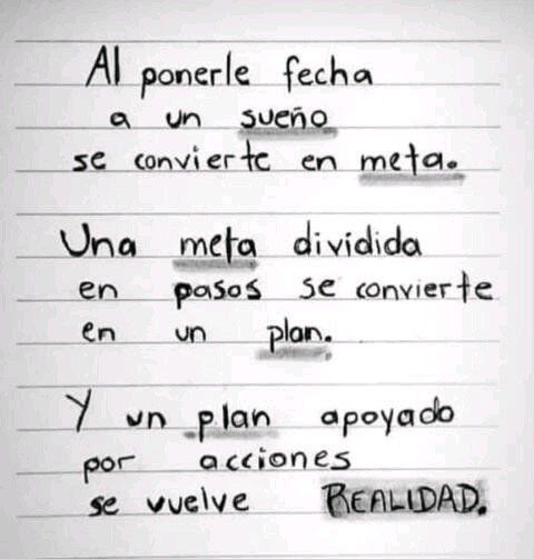 De sueño a meta: ponle fecha y hazlo realidad