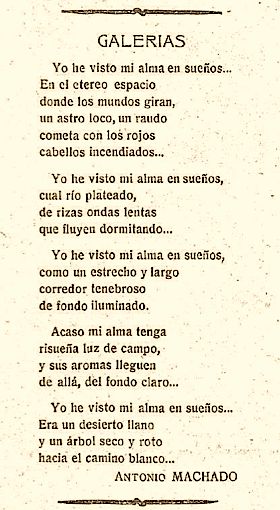 Descubre la poesía de Antonio Machado: Yo he visto mi alma en sueños