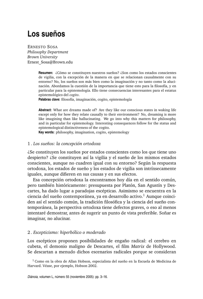 Distingue entre sueño y realidad: claves epistemológicas