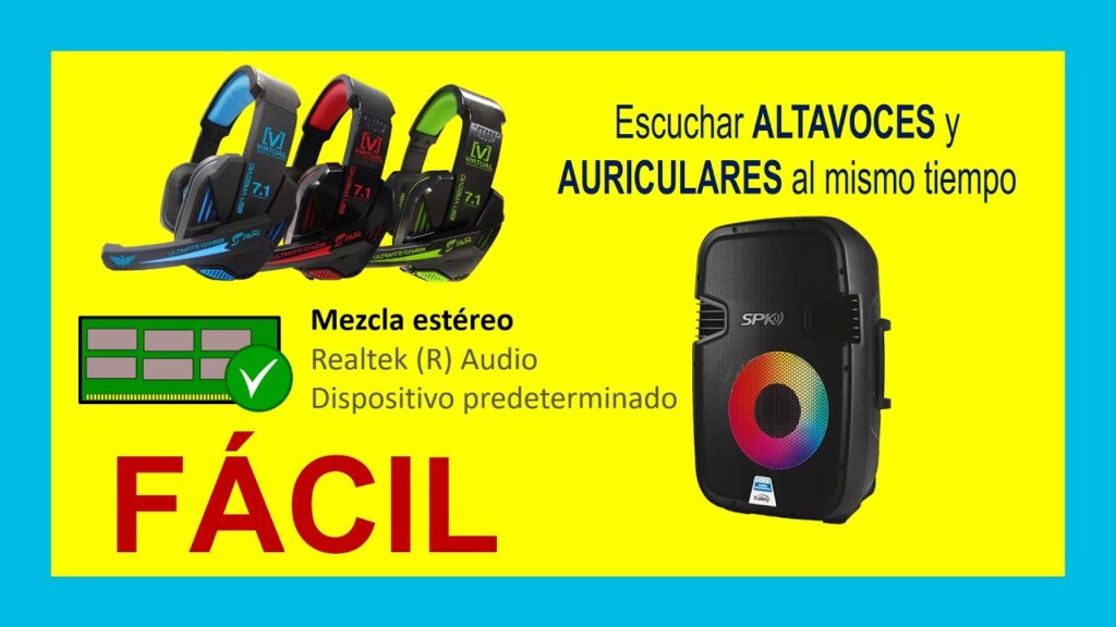 ¡Doble diversión musical! Escucha tu móvil en auriculares y altavoces simultáneamente