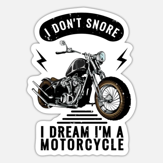 ¡Duerme sin ronquidos, sé una moto solo en tus sueños! - PNG