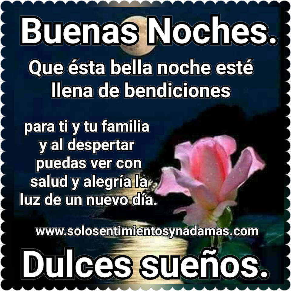 ¡Dulces sueños! Buenas noches para ti y tu familia