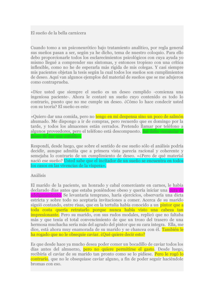 El sueño de la carnicera: una historia en la tinta de una toma