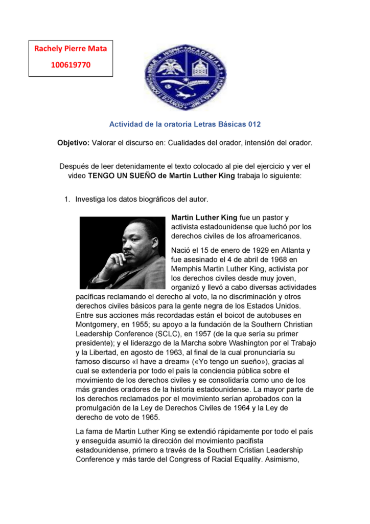 El sueño de Martin Luther King: un discurso con un objetivo claro