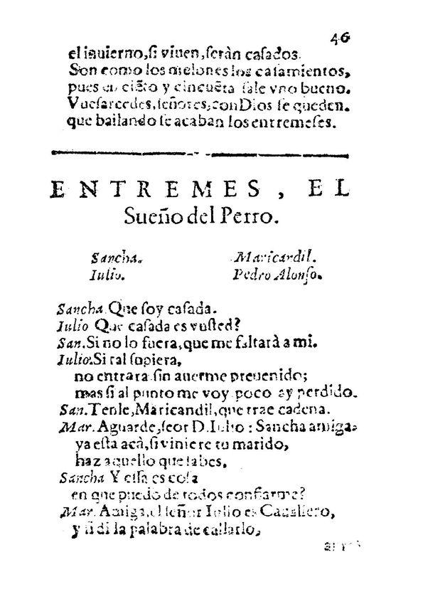 El sueño del perro: una joya del Siglo de Oro