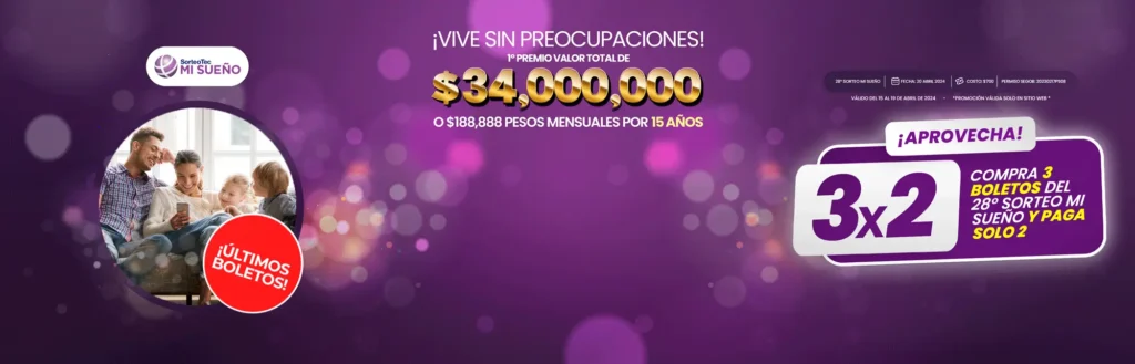 ¡Gana tu sueño! Participa en el sorteo TEC y recibe el dinero completo