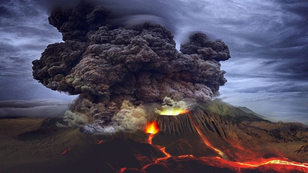 Interpretación de sueños: Volcán lanzando piedras