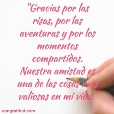 Juntos en sueños: agradeciendo tu compañía y amistad