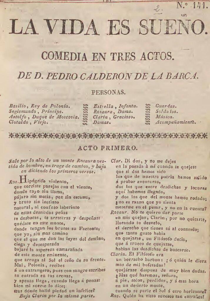 Los 3 actos de La Vida es Sueño: una obra inmortal