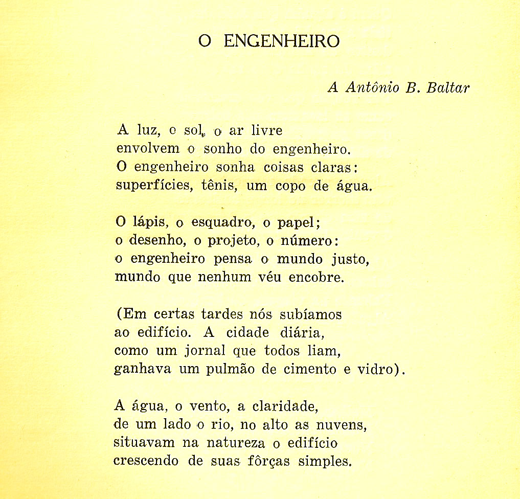 Los sueños del ingeniero: poesía de Joao Cabral de Melo Neto