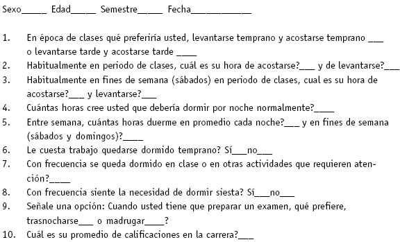 Mejora el rendimiento académico: cuestionario del sueño en estudiantes de tercer semestre