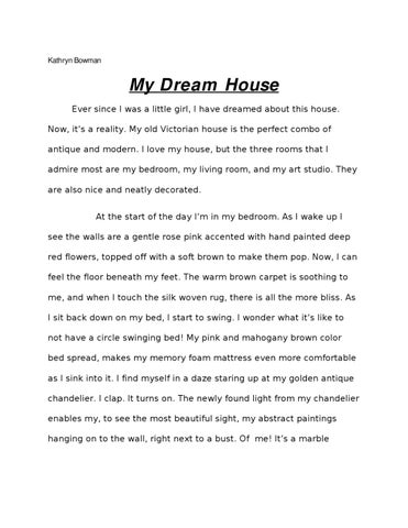 My Dream Home: A Stunning Description in English