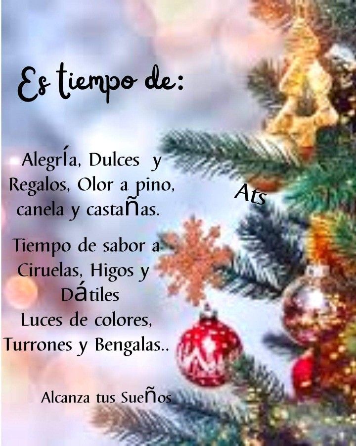 Navidad: Mi mundo es tu sueño ¡Buenos días llenos de magia!