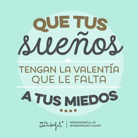 No dejes que tus miedos frenen tus sueños - Mr. Wonderful