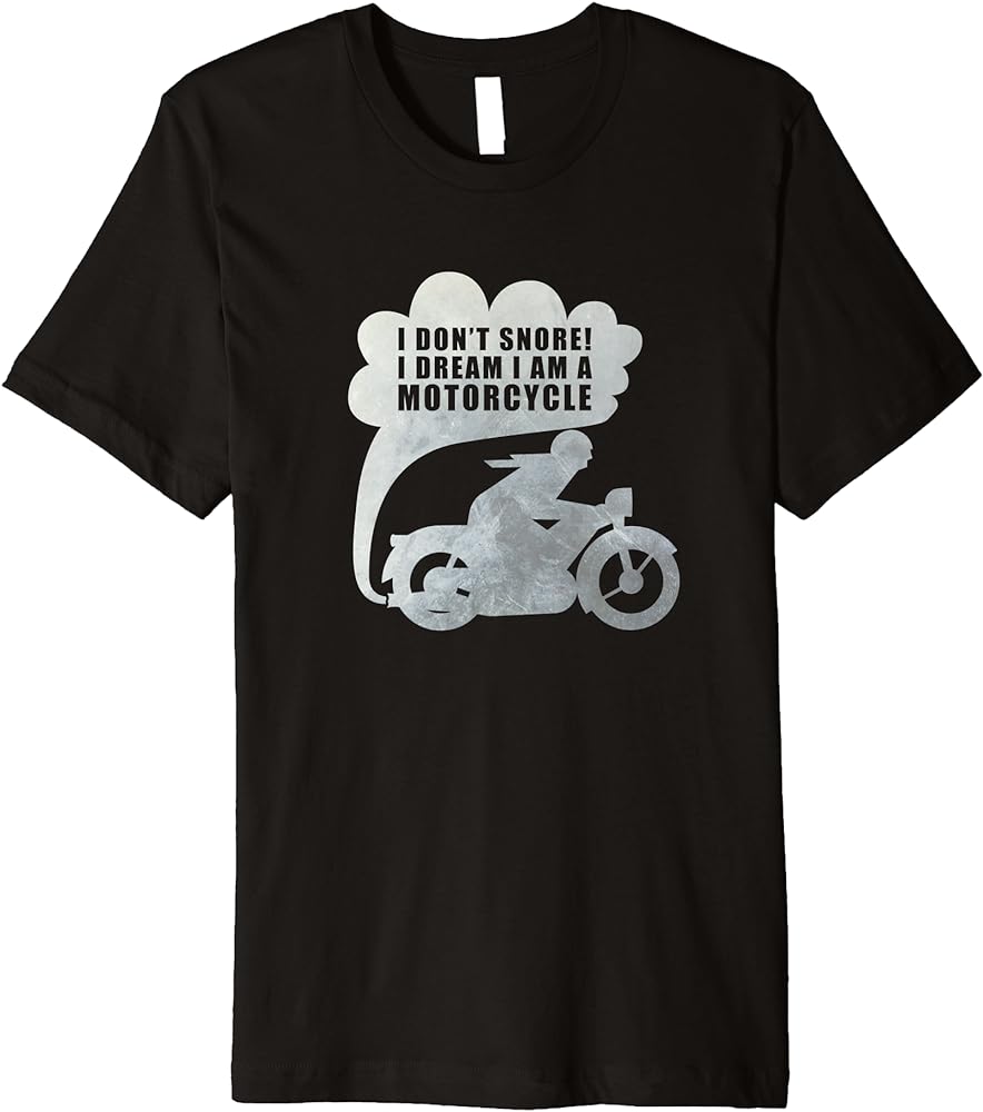 No más ronquidos, ¡solo sonidos de moto en tu camiseta!