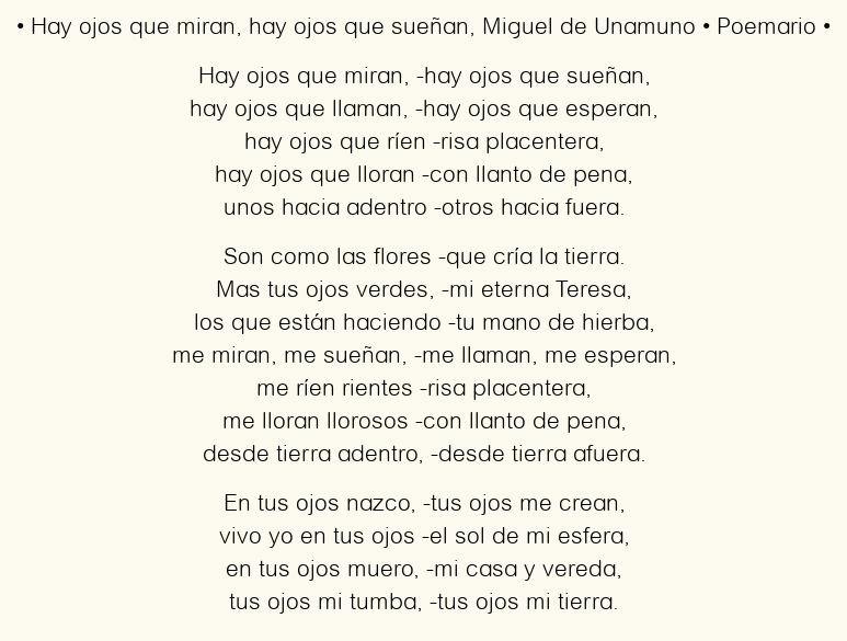 Ojos que miran, ojos que sueñan: Comentario reflexivo