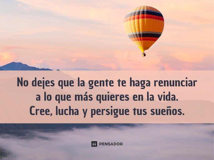 Persiguiendo tus sueños juntos: vamos a donde quieras