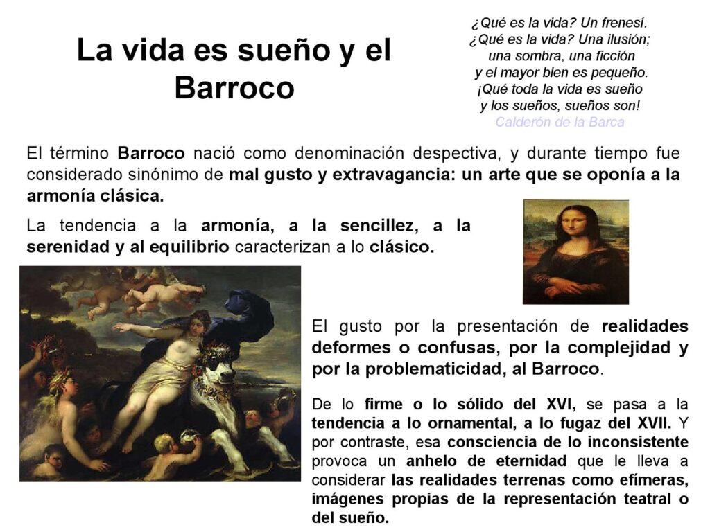 Poemas del Barroco: la vida es un sueño hecho realidad