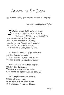 Sueña despierto con Sor Juana: Invitación a la lectura