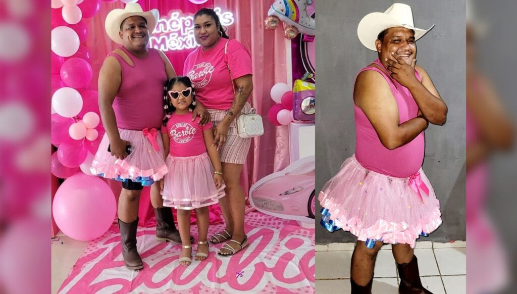 Sueño de niña: Papá vestido de rosa