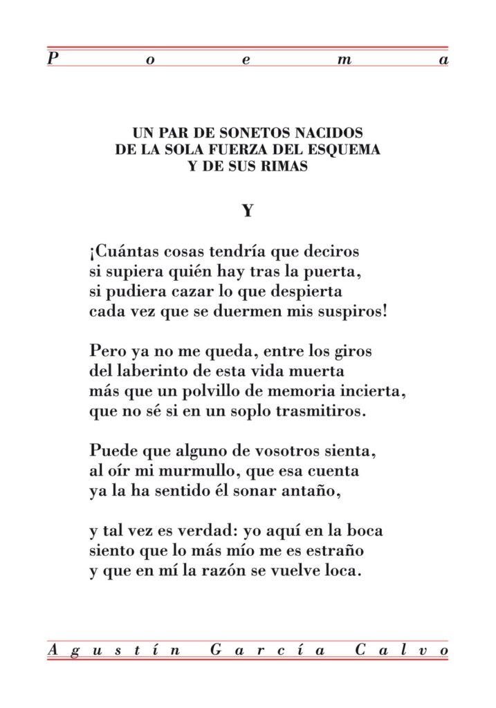 Sueño y vida, unidos en poesía: Agustín García Calvo