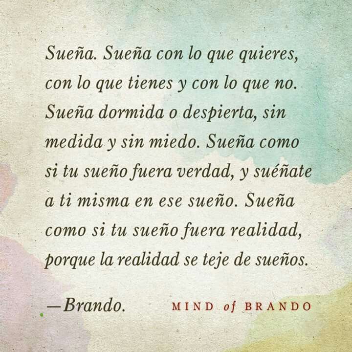 Sujeta tus sueños en mi mundo, un poema inspirador