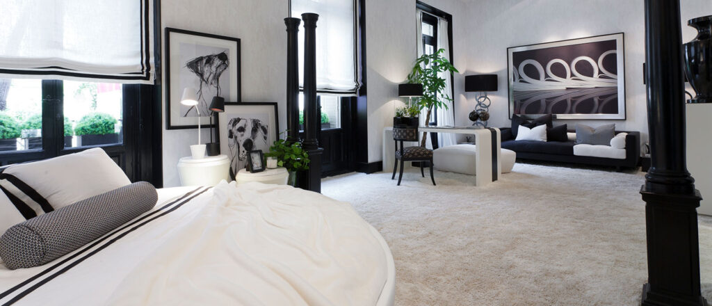 Un reencuentro en estilo: sueños en blanco y negro con muebles de casa